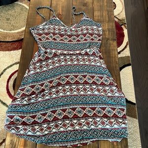 Joe Boxer 2x spaghetti strap fit and flare dress